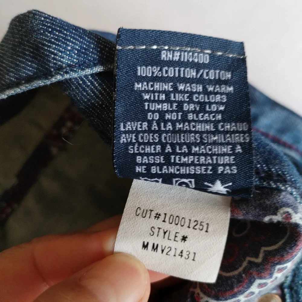 Antik Denim Men's Size 33 (Fits 34x32) Jeans Blue Medium‎ Wash Button Fly